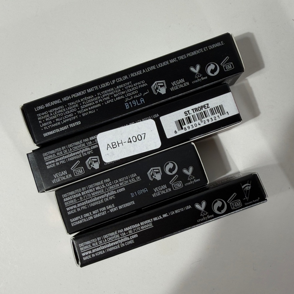 Anastasia Beverly Hills Pink & Mauve Lipstick and Gloss Trio - Crush, Kiss, Med - Picture 7 of 8